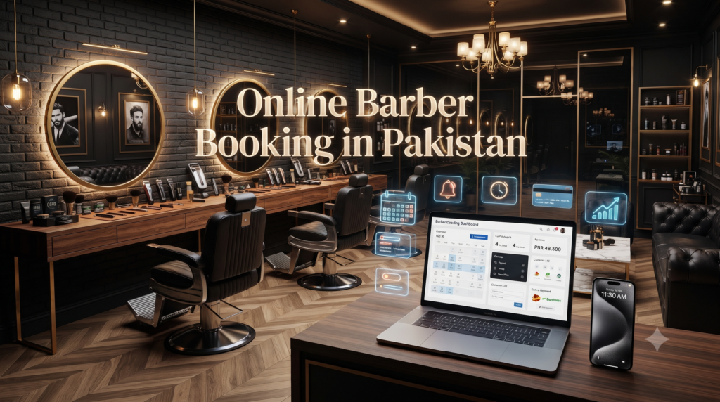 Online Barber Booking Platform in Pakistan
